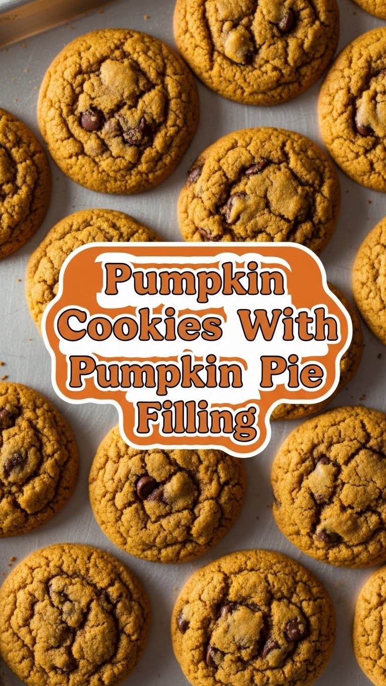 Pumpkin Cookies With Pumpkin Pie Filling