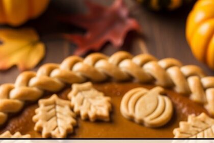 Pumpkin Pie With Decorative Crust