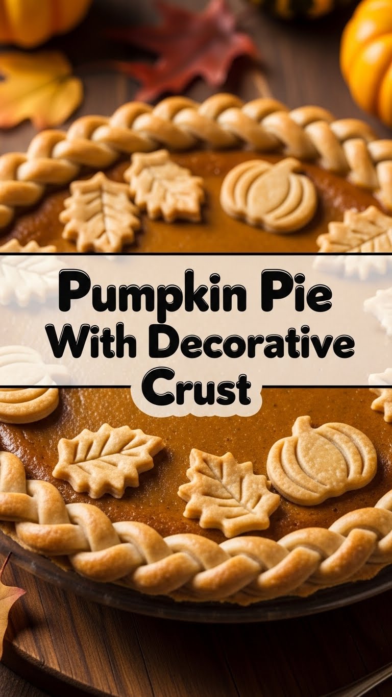 Pumpkin Pie With Decorative Crust