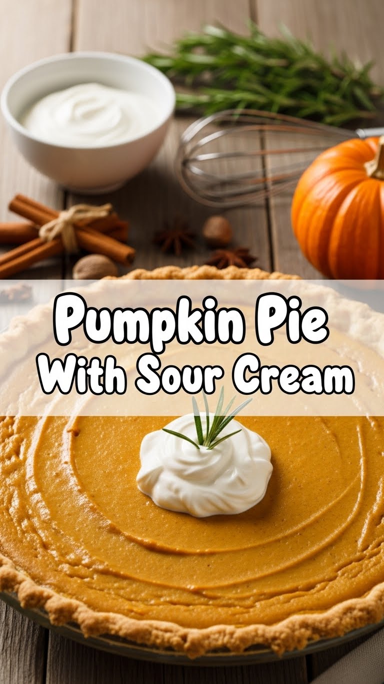 Pumpkin Pie With Sour Cream