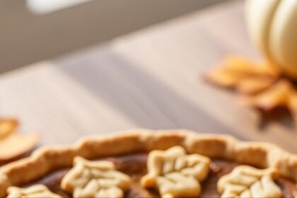Pumpkin Pie With Leaf Crust