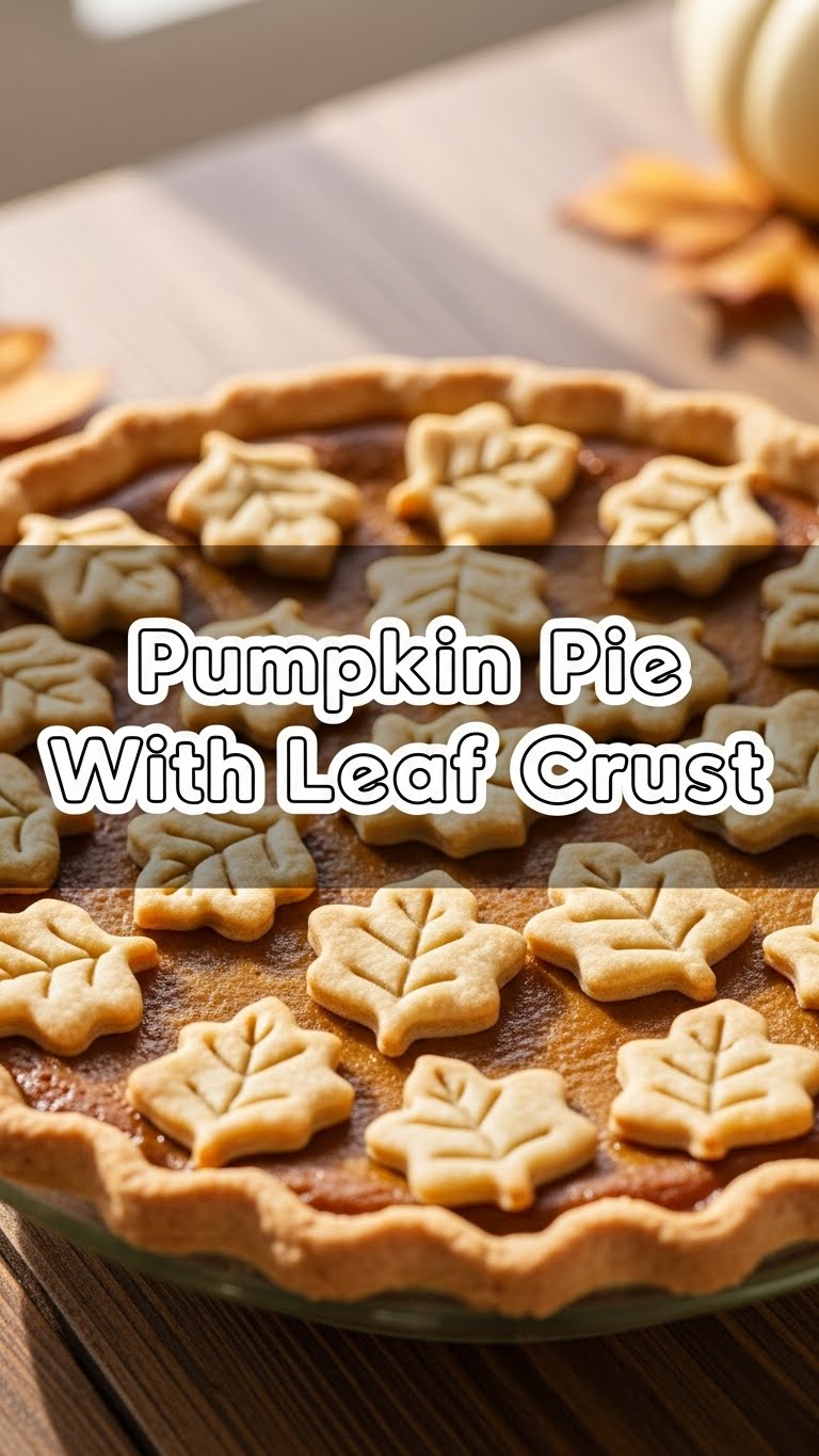 Pumpkin Pie With Leaf Crust