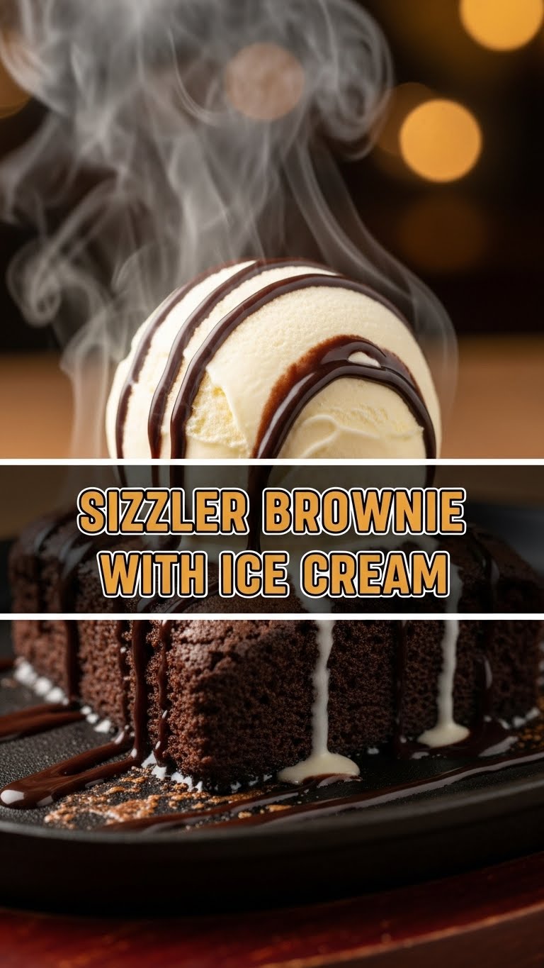Sizzler Brownie With Ice Cream