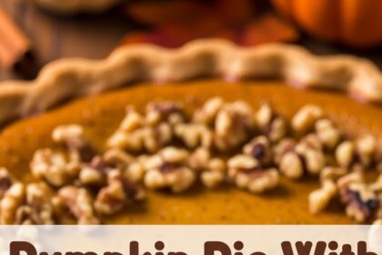 Pumpkin Pie With Walnut Topping
