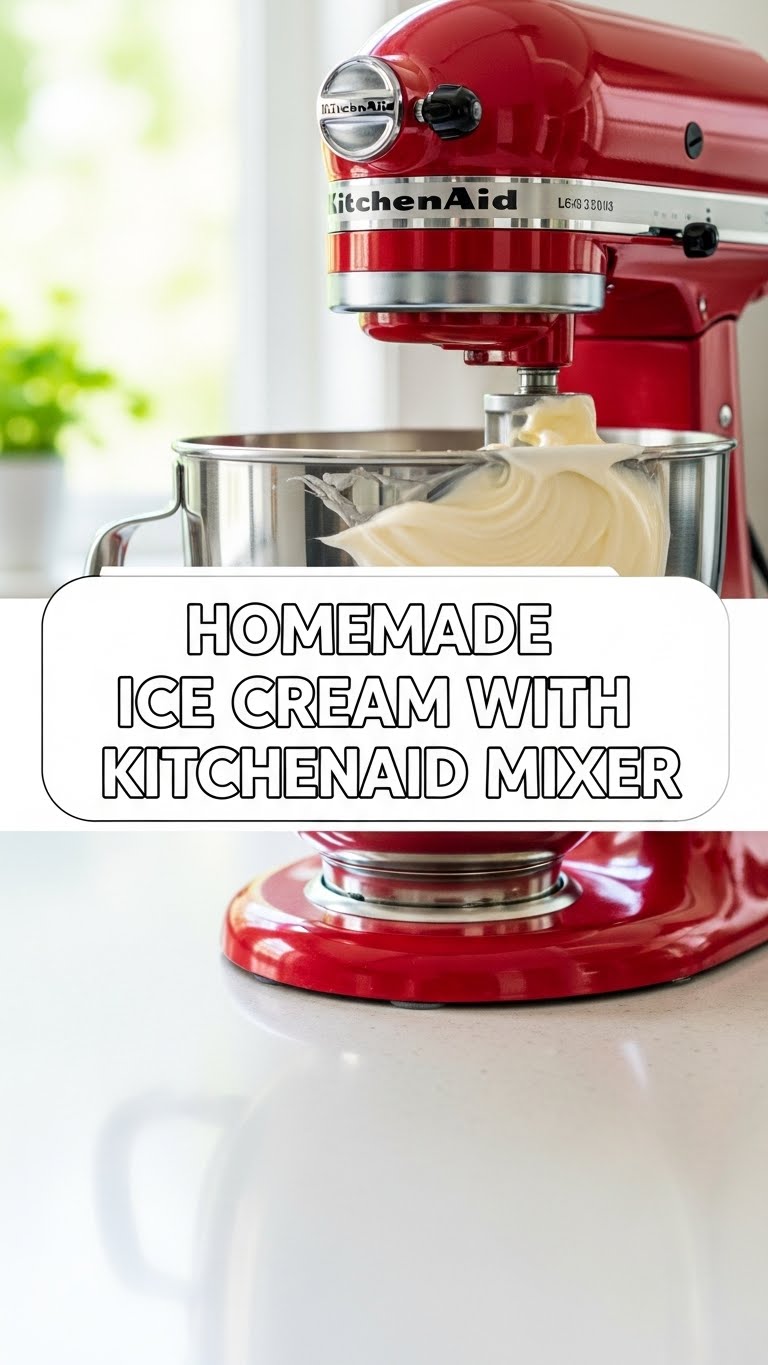 Homemade Ice Cream With Kitchenaid Mixer