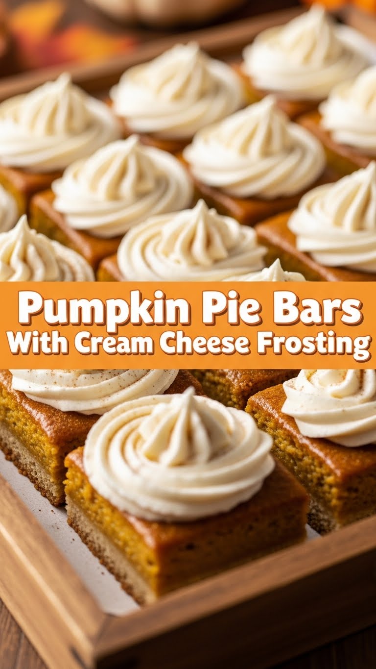Pumpkin Pie Bars With Cream Cheese Frosting