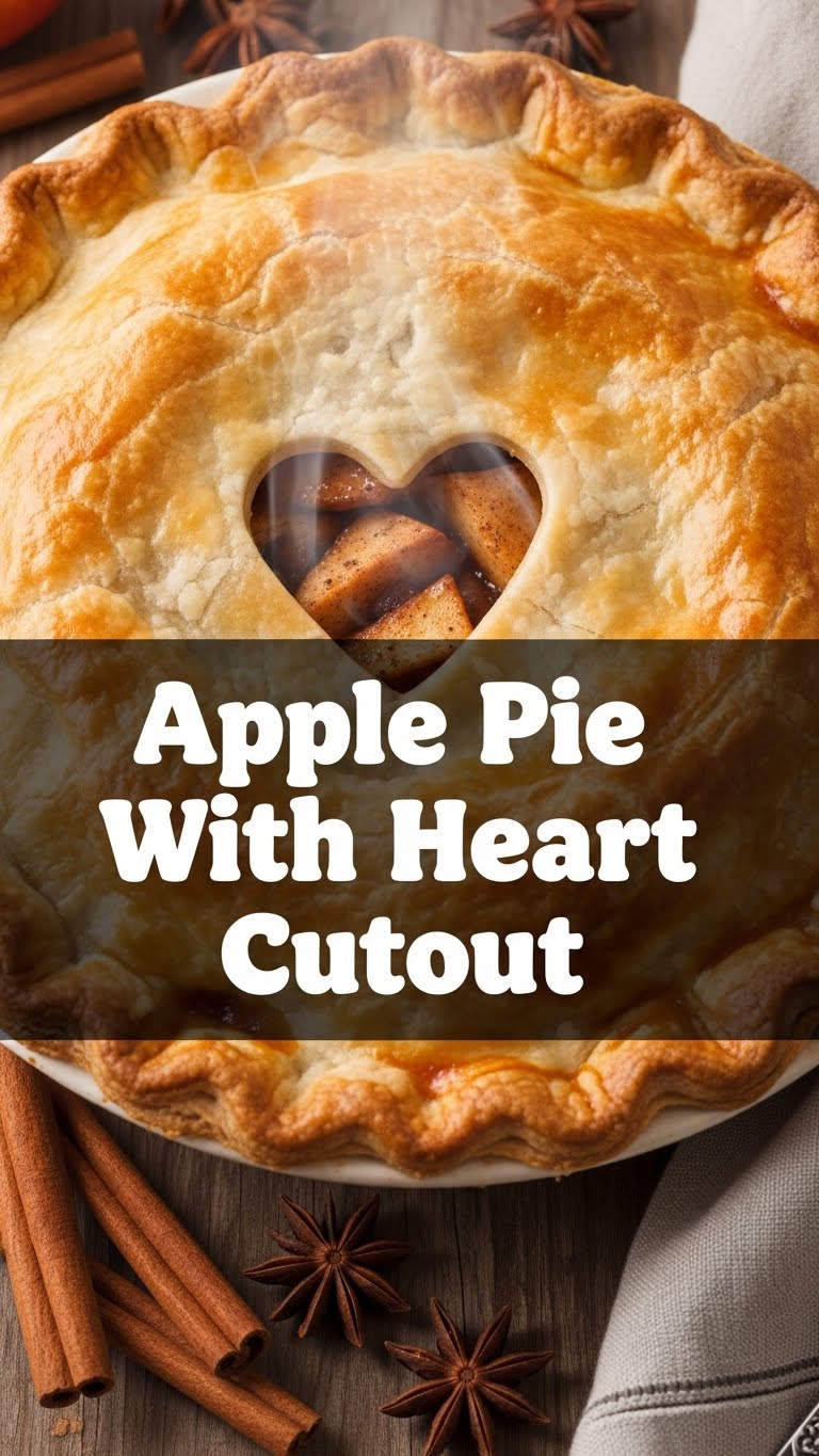Apple Pie With Heart Cutout