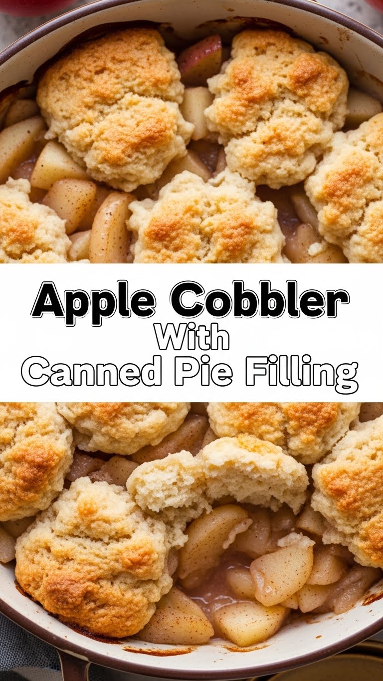 Apple Cobbler With Canned Pie Filling
