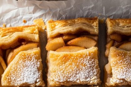 Apple Pie Bars With Puff Pastry