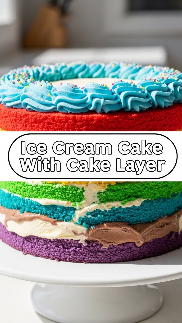 Ice Cream Cake With Cake Layer