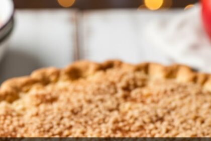 Homemade Apple Pie With Sugar Topping