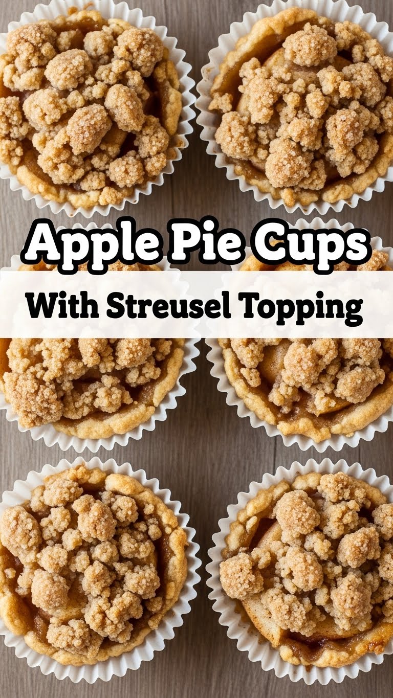Apple Pie Cups With Streusel Topping