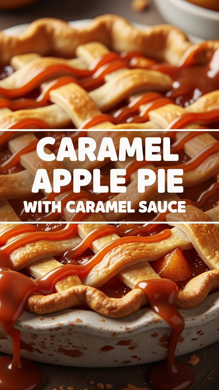 Caramel Apple Pie With Caramel Sauce