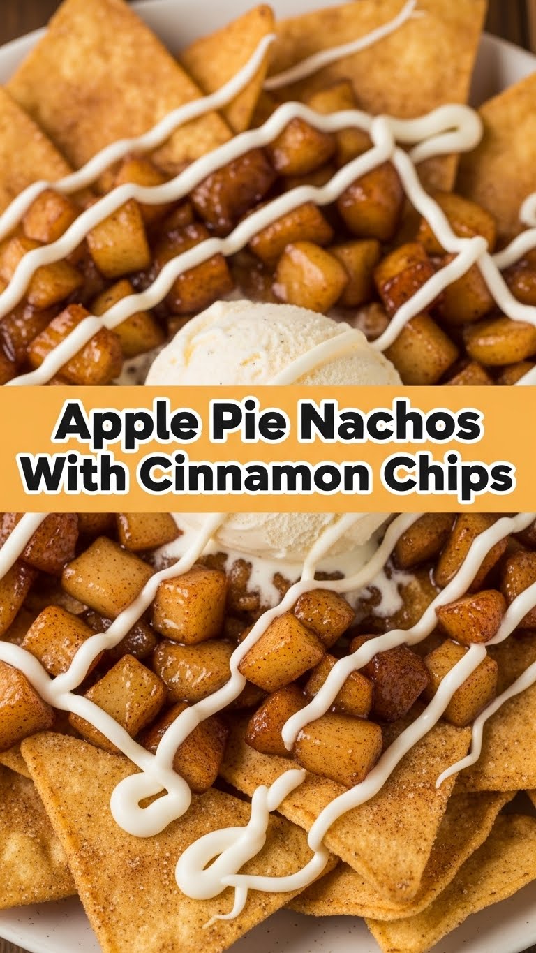 Apple Pie Nachos With Cinnamon Chips