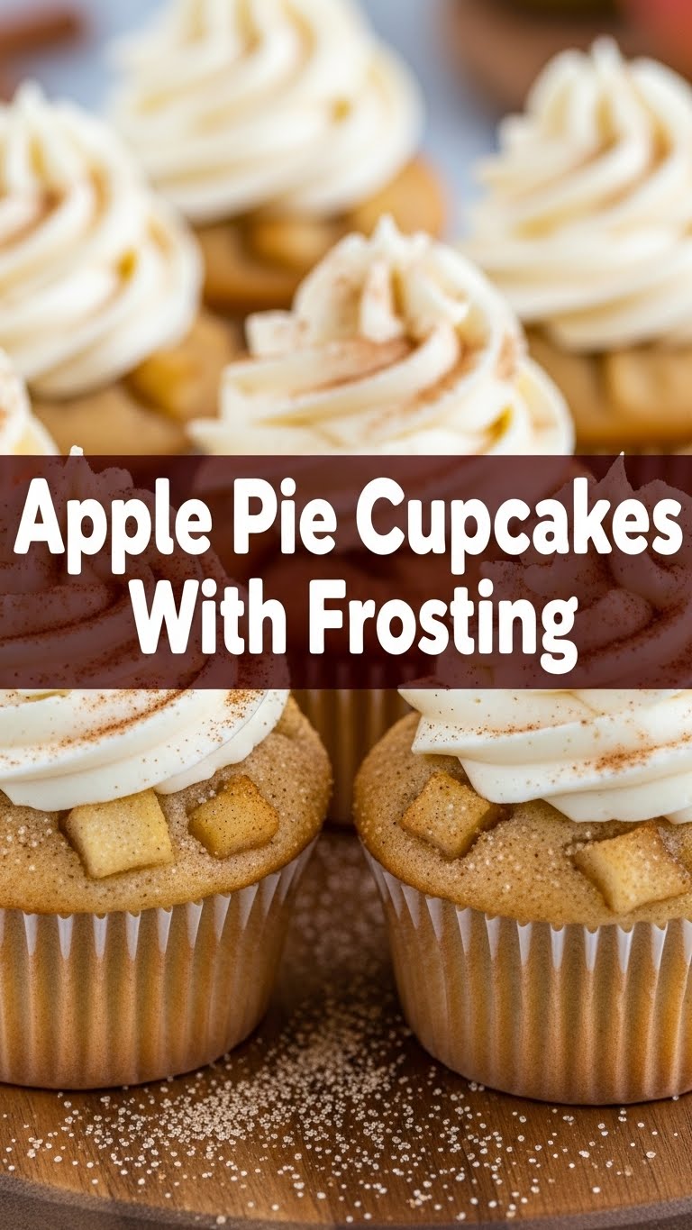 Apple Pie Cupcakes With Frosting