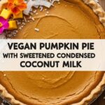 Vegan Pumpkin Pie With Sweetened Condensed Coconut Milk