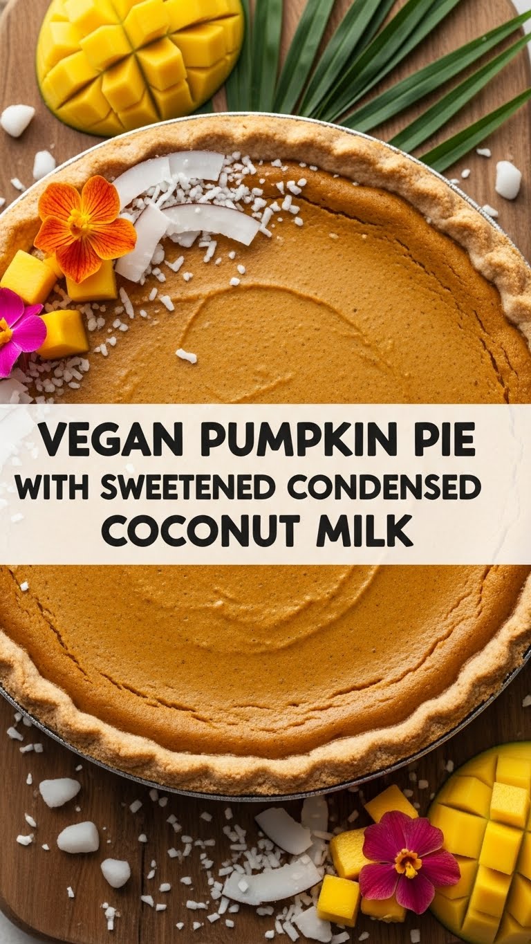Vegan Pumpkin Pie With Sweetened Condensed Coconut Milk