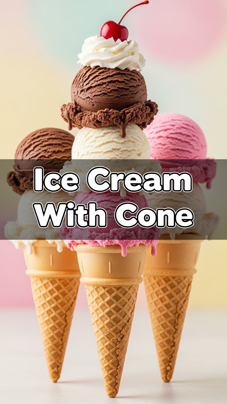 Ice Cream With Cone