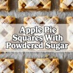 Apple Pie Squares With Powdered Sugar