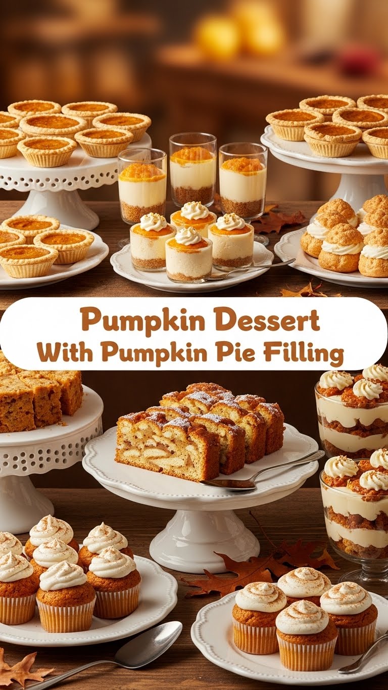 Pumpkin Dessert With Pumpkin Pie Filling