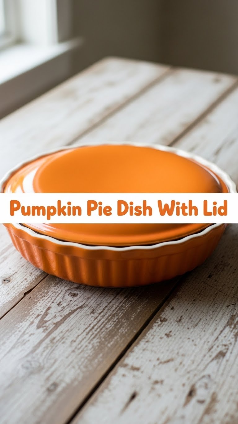 Pumpkin Pie Dish With Lid