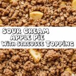 Sour Cream Apple Pie With Streusel Topping