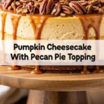 Pumpkin Cheesecake With Pecan Pie Topping