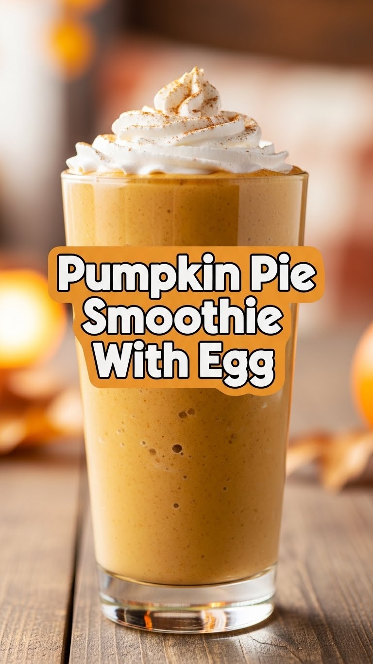 Pumpkin Pie Smoothie With Egg