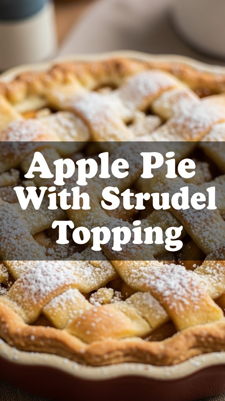 Apple Pie With Strudel Topping