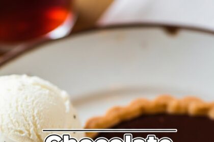 Chocolate Tart With Ice Cream