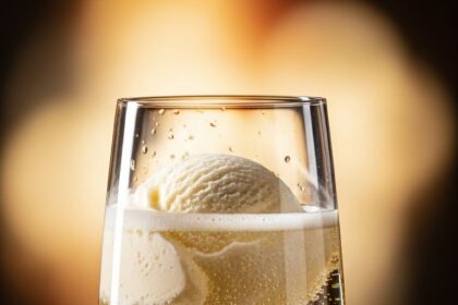 Champagne With Ice Cream