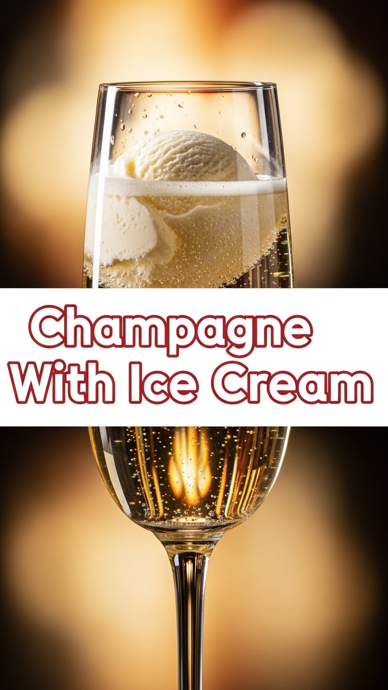 Champagne With Ice Cream