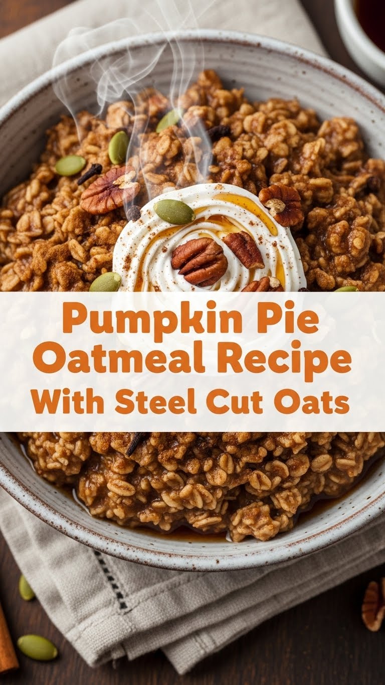 Pumpkin Pie Oatmeal Recipe With Steel Cut Oats