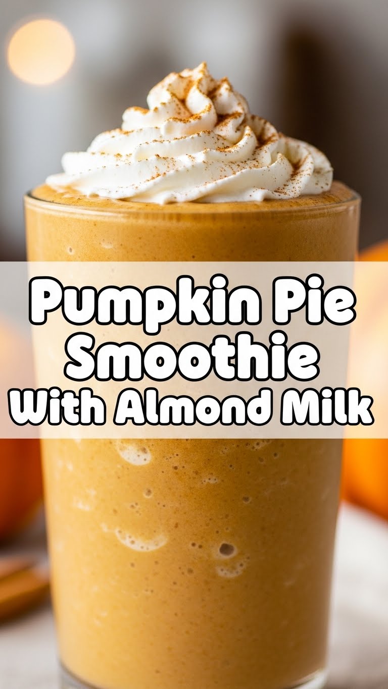Pumpkin Pie Smoothie With Almond Milk