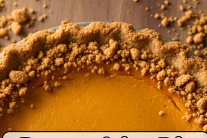Pumpkin Pie With Cookie Crust