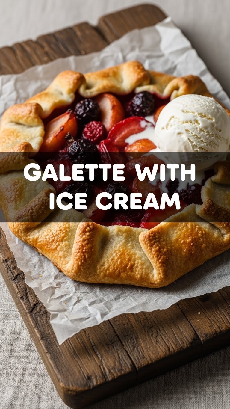 Galette With Ice Cream