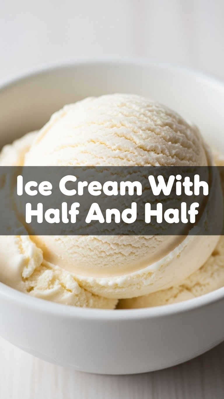 Ice Cream With Half And Half