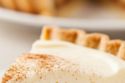 Apple Pie With Vanilla Pudding