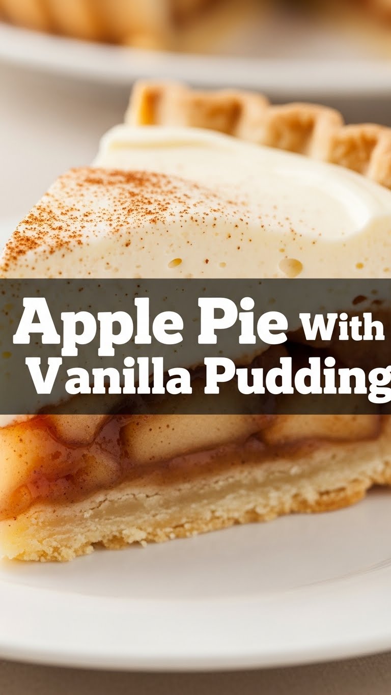 Apple Pie With Vanilla Pudding