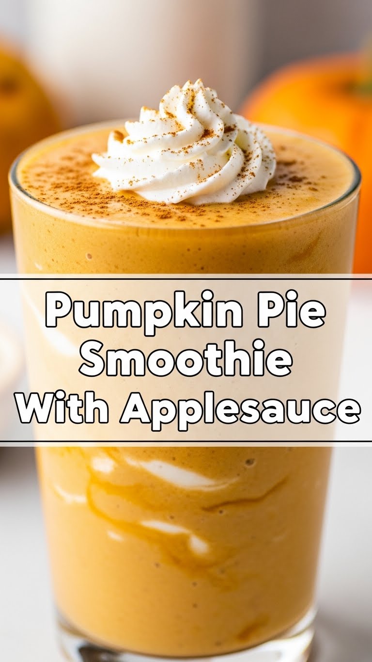 Pumpkin Pie Smoothie With Applesauce