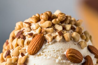 Ice Cream Cone With Nuts