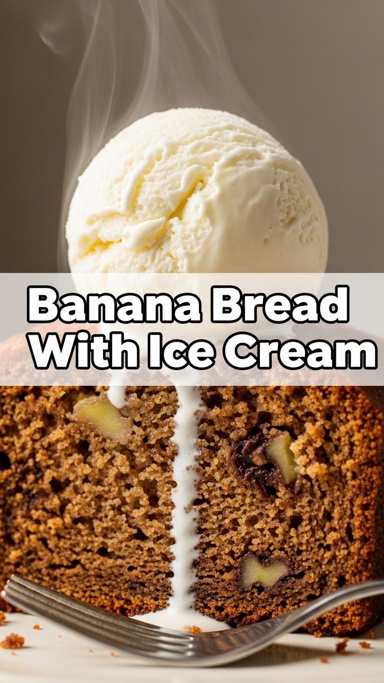Banana Bread With Ice Cream