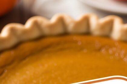 Traditional Pumpkin Pie With Custard