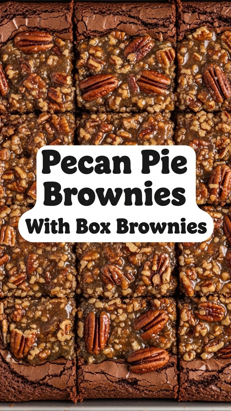 Pecan Pie Brownies With Box Brownies