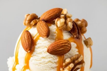 Ice Cream With Nuts