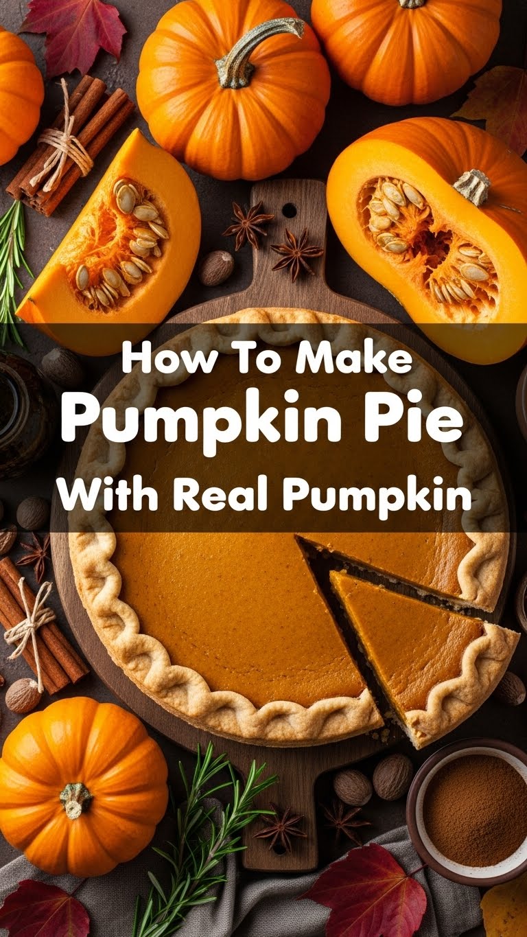 How To Make Pumpkin Pie With Real Pumpkin