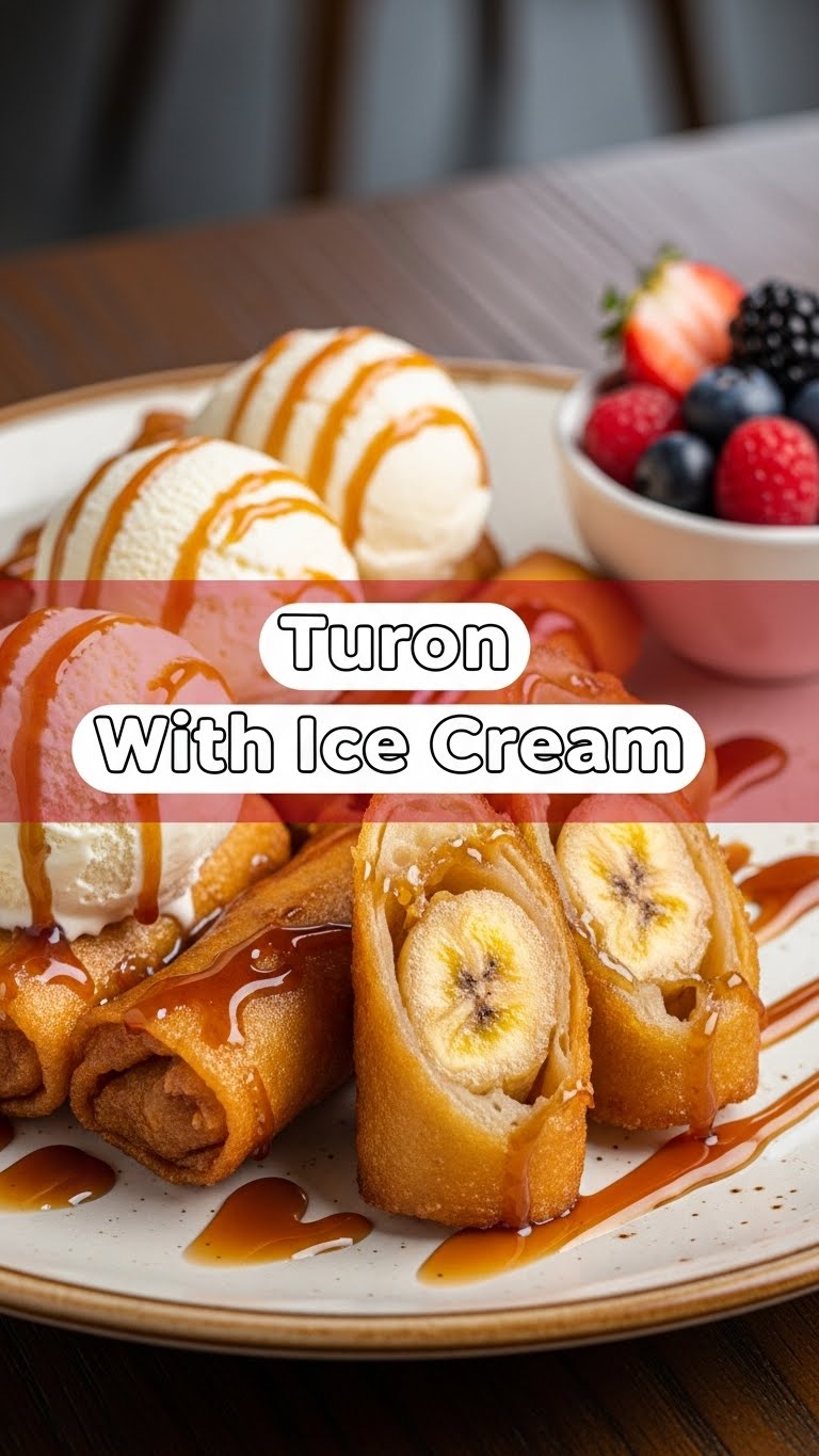 Turon With Ice Cream