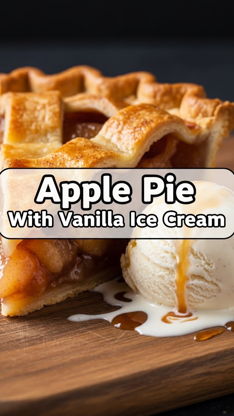 Apple Pie With Vanilla Ice Cream
