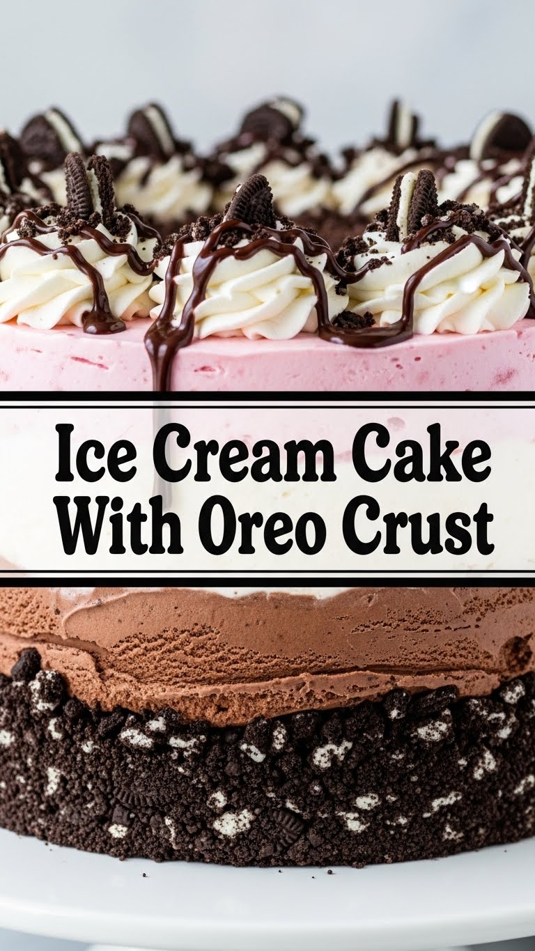 Ice Cream Cake With Oreo Crust