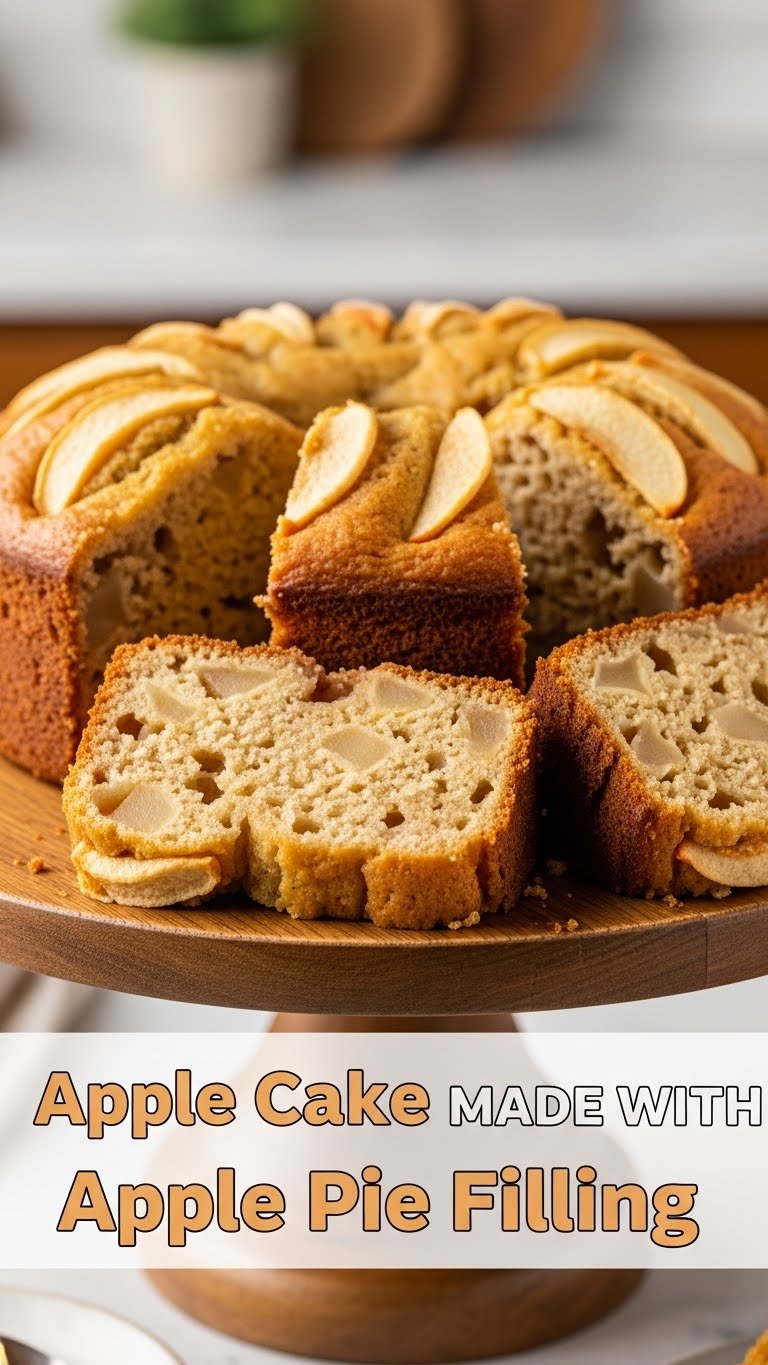 Apple Cake Made With Apple Pie Filling